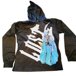 Lost Effects 3X Unisex‎ Logo Pullover Hoodie Skeleton PocketsFleece Lined NWT